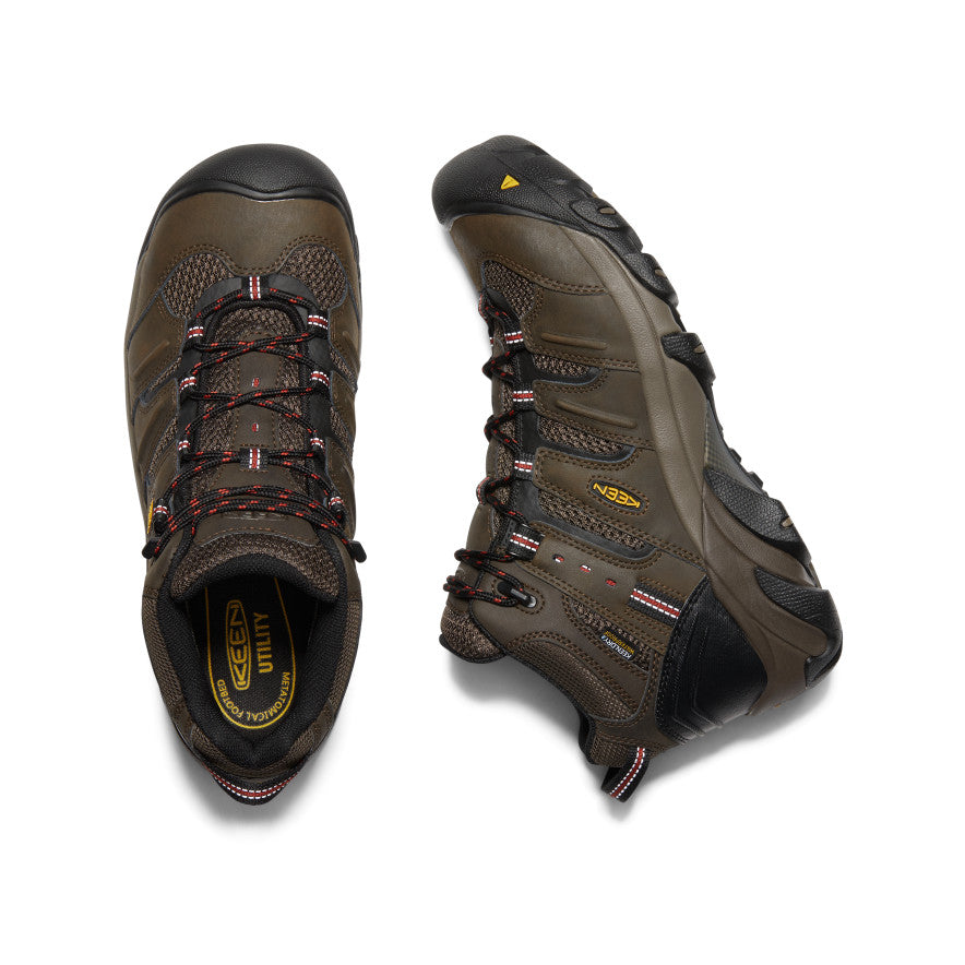 Men's Lansing Mid Waterproof (Steel Toe) | Cascade Brown/Brindle - Image 4