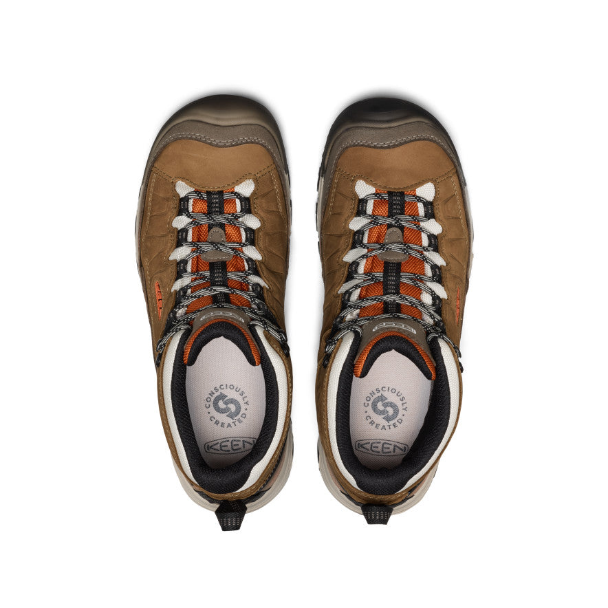 Men's Targhee IV Waterproof Hiking Boot | Coyote/Gold Flame - Image 4