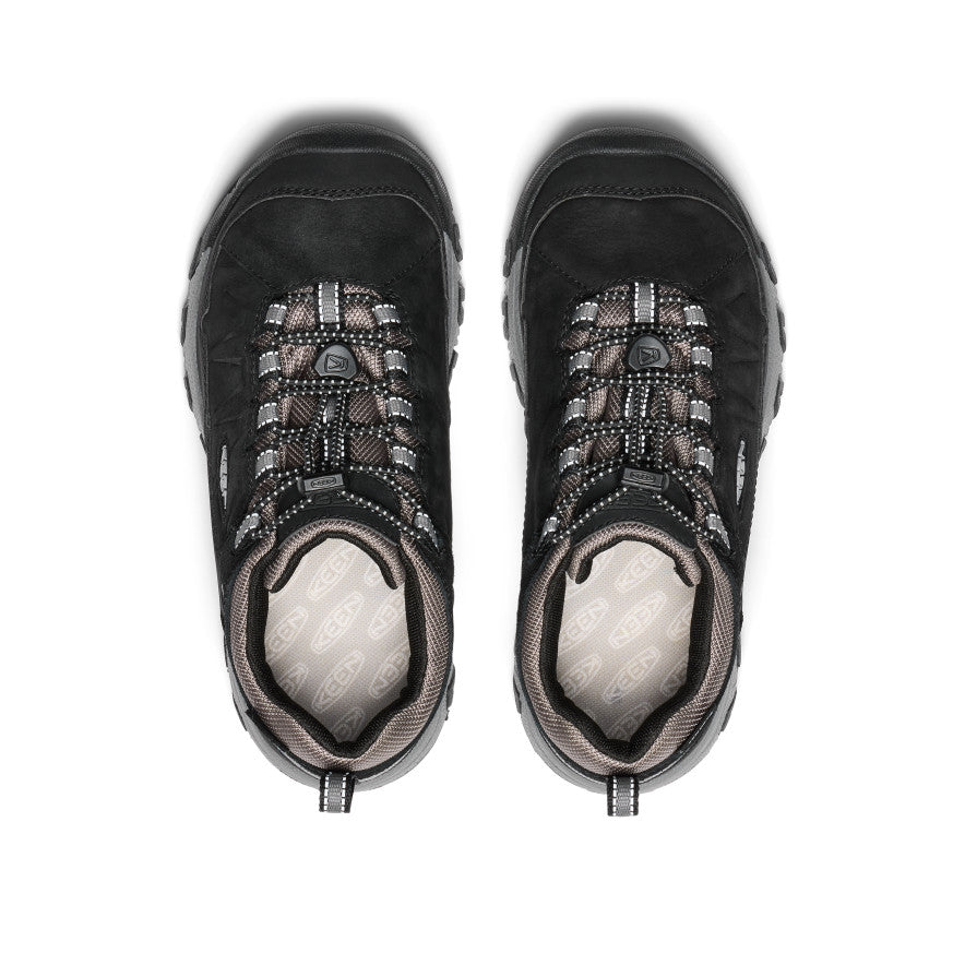 Big Kids' Targhee IV Waterproof Hiking Shoe | Black/Steel Grey - Image 4